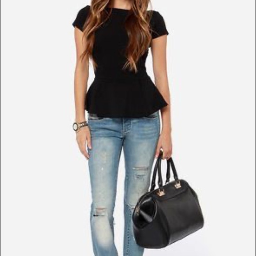 Acemi Brand new with tags black Peplum blouse